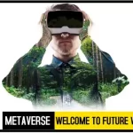 metaverse-a man seeing virtual world